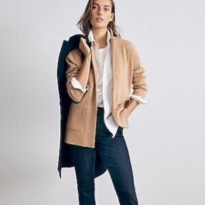 J. Crew Sophie Open-front Relaxed Fit Sweater-Blazer Academia Preppy Women's XS